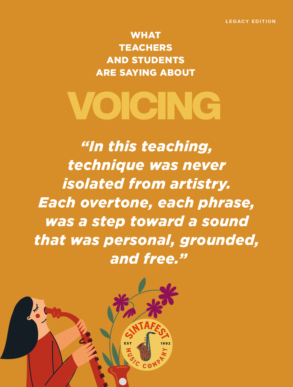 SintaFest VOICING testimonial